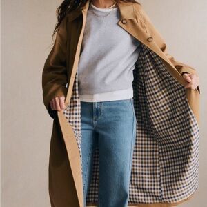 Sezane Clyde Camel Trench Coat